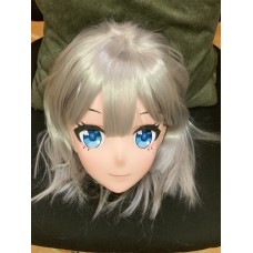 (AL04)Special Offer!! Female/Girl Resin Full Half Head With Lock Anime Style Cosplay Japanese Animego Character Kigurumi Mask